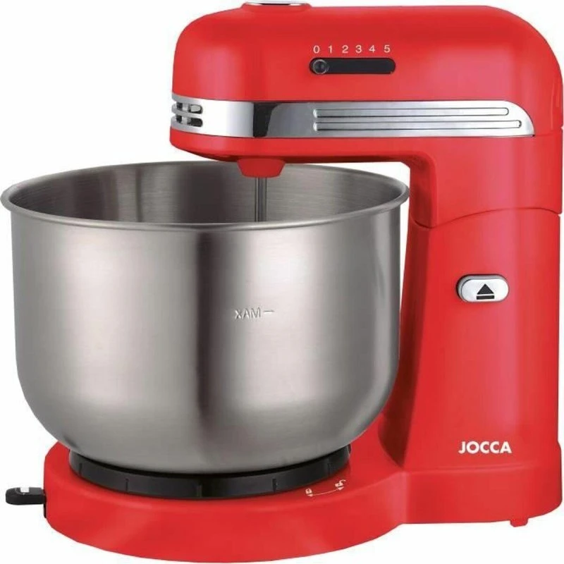 JOCCA Foodprocessor Rød/Grå 3,5 L med 5 hastigheder
