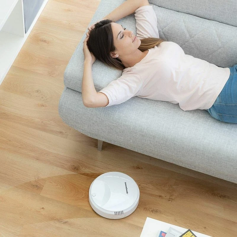 InnovaGoods Robotstøvsuger 360º, 250ml, Hvid