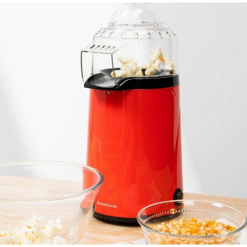 InnovaGoods Popmar Varmluftspopcornmaskine, rød