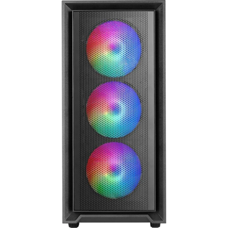 TACENS Mars MC-AIR ATX PC-kabinet med 4×120 mm FRGB-blæsere, sort