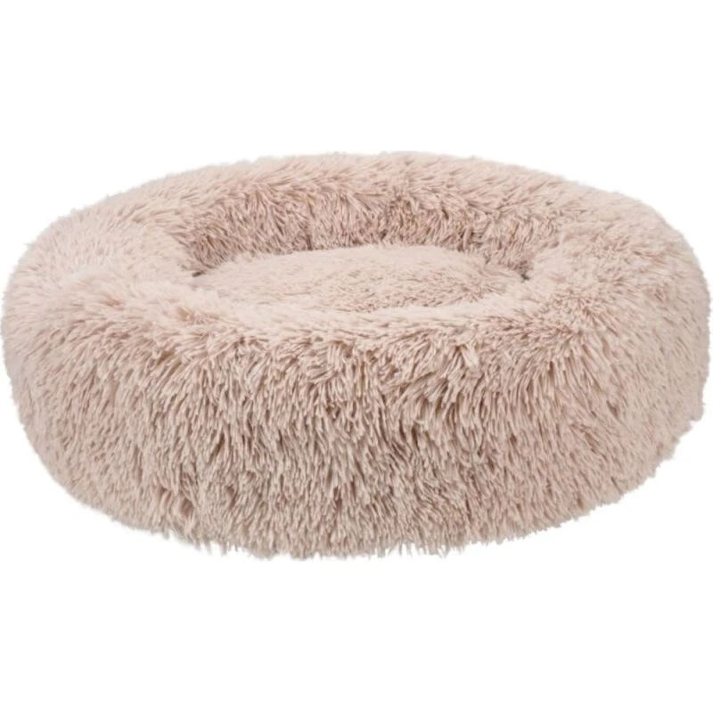 Fluffy Donut Hunde- og Katteseng, Beige, S-L