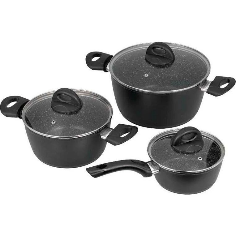 Jata BC3 Grydesæt 3 dele (16+20+24 cm) med låg