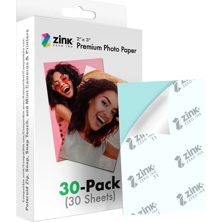 Polaroid Zink Fotopapir 2x3 cm, 30 stk