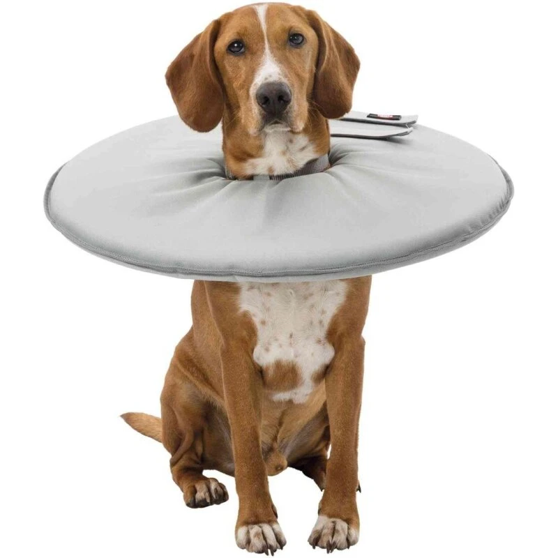 Trixie Blød beskyttelseskrave, grå (polyester/skum)