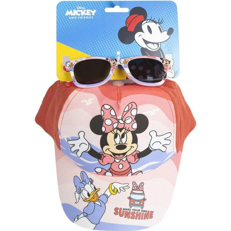 Minnie Mouse Solbriller med Kasket, Pink, 53 cm
