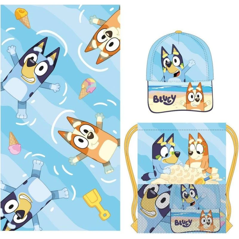 Bluey Badehåndklæde Blå 33x27x7 cm