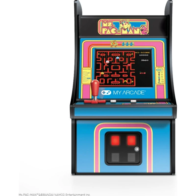 My Arcade Micro Player Ms. Pac-Man, 2,75" blå skærm