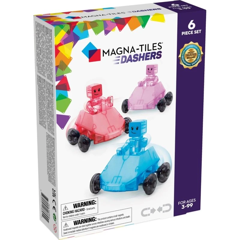 MAGNA-TILES Dashers 6-delset – Magnetisk køretøjsudvidelse