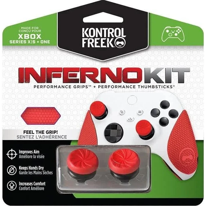 KontrolFreek Performance Inferno Grips til Xbox Controller - Rød