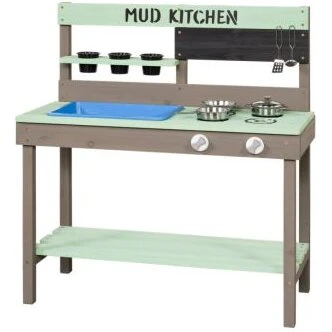 Swing King Legekøkken Regular (træ/plast) - inkl. redskaber