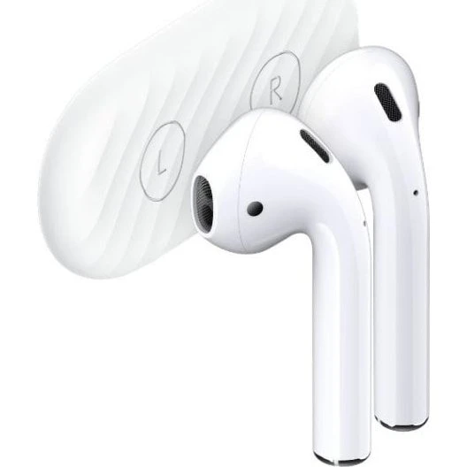 KeyBudz Magnetic Holder til AirPods (1. & 2. generation) – Hvid