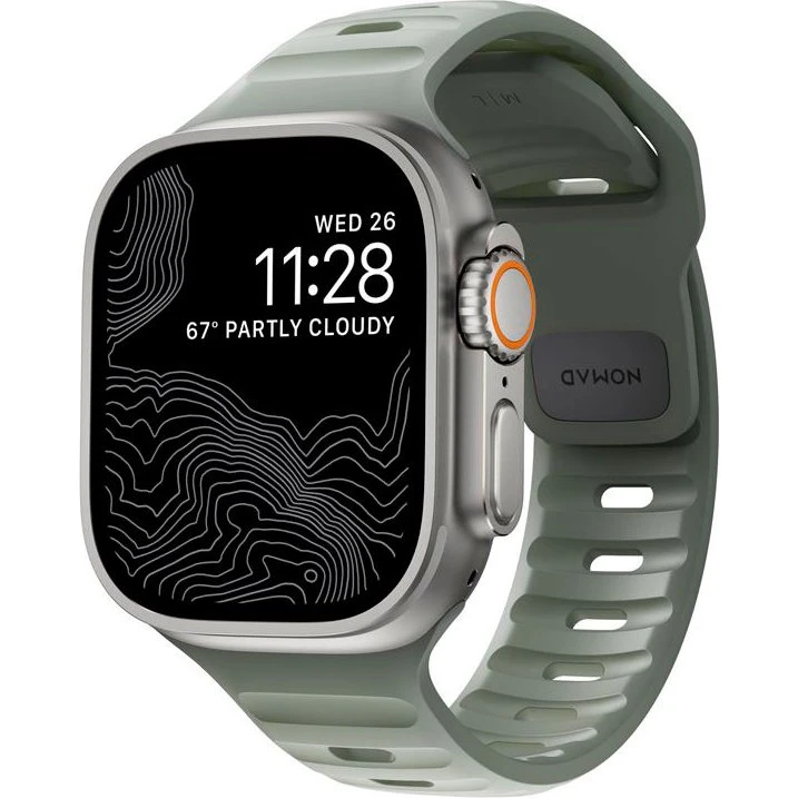 Nomad Sport Strap M/L Coastal Rock til Apple Watch 44-49mm