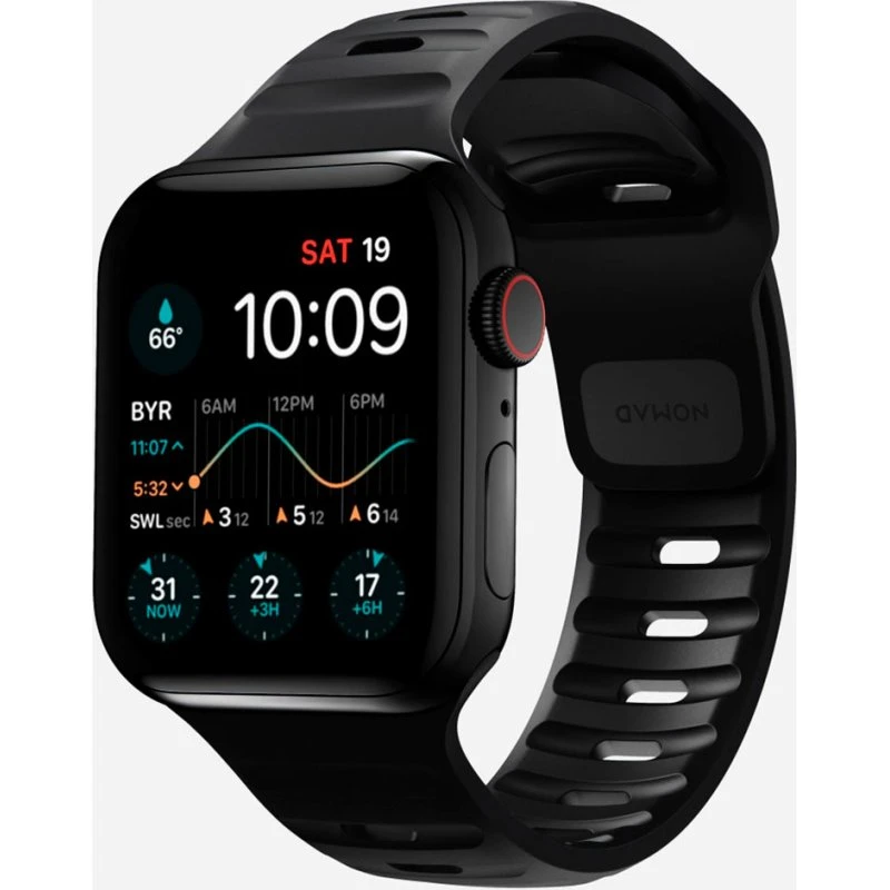 Nomad Sport Strap M/L, sort – Apple Watch 42-49mm