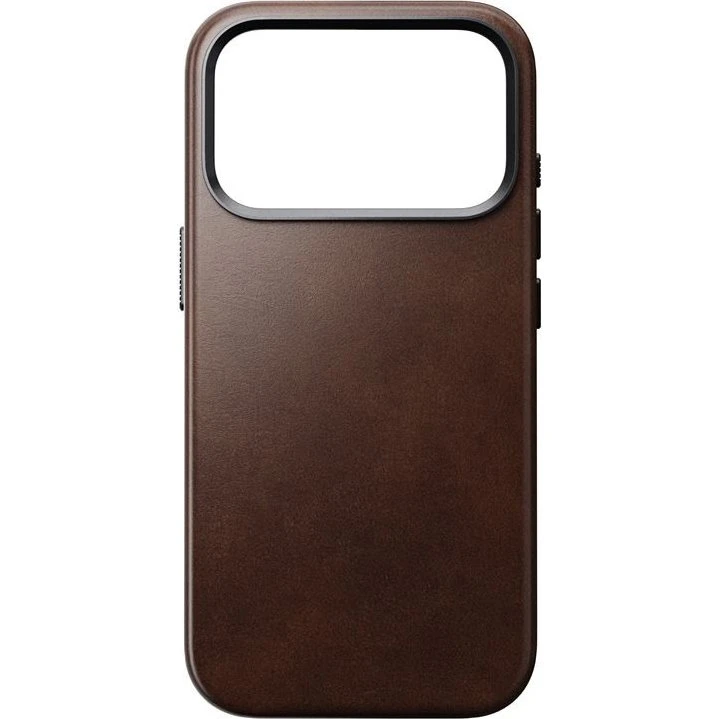 Nomad Traditional Leather Case rustik brun – iPhone 17 Pro