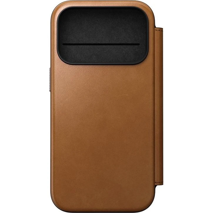 Nomad Modern Leather Folio, English Tan til iPhone 17 Pro
