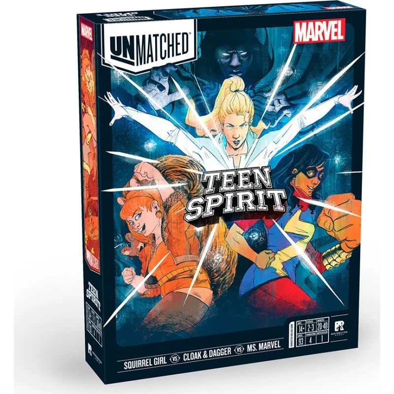 Iello Unmatched: Marvel Teen Spirit – Asymmetrisk kampspil for 2-4 spillere