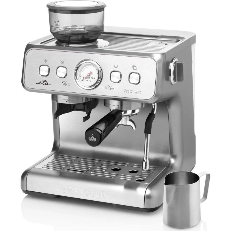 ETA Baricelo 7181 90000 Espressomaskine med Mælkeskummer, 15 bar, Inox
