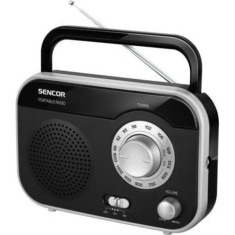 Sencor SRD 210 BS AM/FM Radio Sort/Sølv