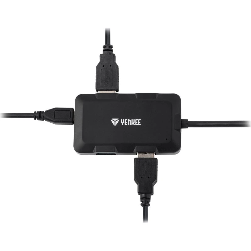 YENKEE YHB 4341BK 4-port USB 3.0-hub, sort