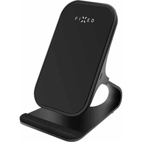 FIXED Frame 15W Trådløs Opladningsstand Sort