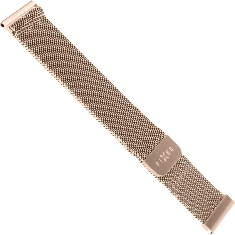 FIXED Mesh Metal Rem til Smartwatch 22mm Rose Guld