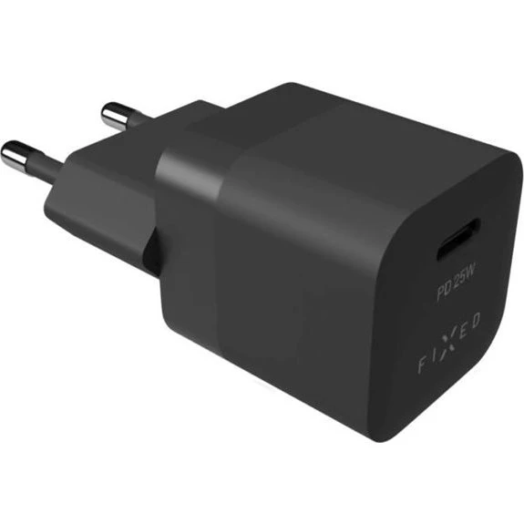 FIXED Super Hurtig Mini Hjemmeoplader USB-C PD 25W Sort