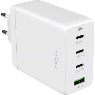 FIXED GaN Rejseoplader 100W, 3x USB-C/USB