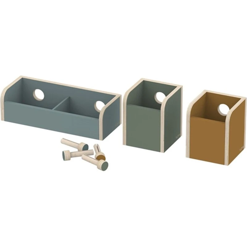 FLEXA PLAY Opbevaringskasser Multi Color, 3 stk