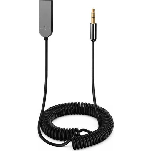 FIXED Signal BT Bluetooth-lydmodtager 3,5mm spiralkabel grå