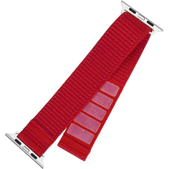 FIXED Rød Nylonrem til Apple Watch 42/44/45mm