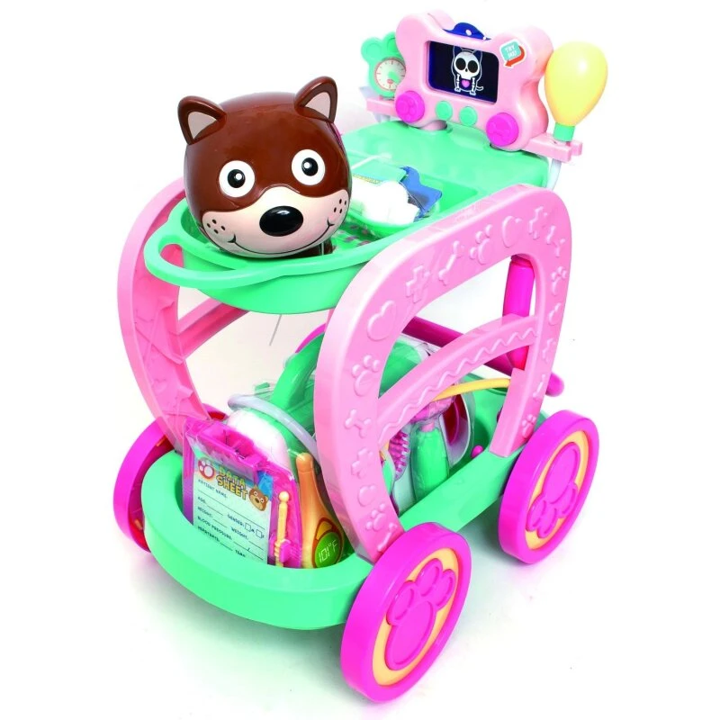 Zoo Troop Dyrlægevogn med 24 tilbehør