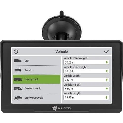 Navitel E777 Truck GPS 7" touchskærm, sort