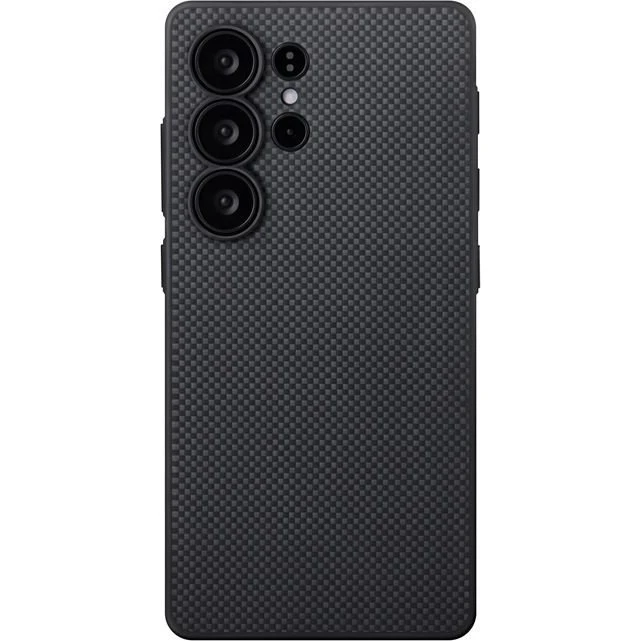 Pitaka PIN Button Case Sort/Grå til Samsung Galaxy S25 Ultra
