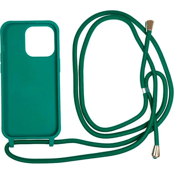 Mobile Origin Lanyard Case, mørkegrøn til iPhone 14 Pro