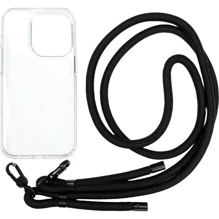 Mobile Origin Cover til iPhone 14 Pro (med Snor) Transparent