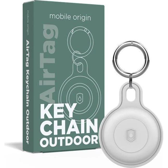 Mobile Origin AirTag Outdoor Nøglering - Hvid