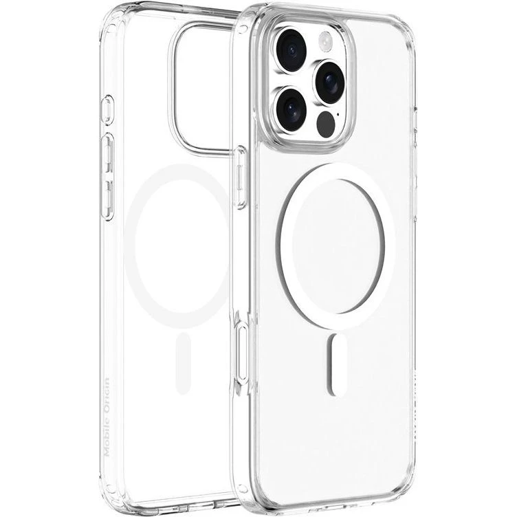 Mobile Origin Hybrid MagSafe Case, klar – iPhone 16 Pro Max