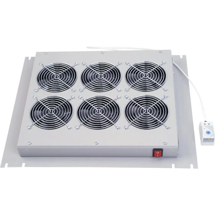 Triton Ventilationsindsats 19tm, 6xBlæsere, Termostat, 90W, Lysegrå