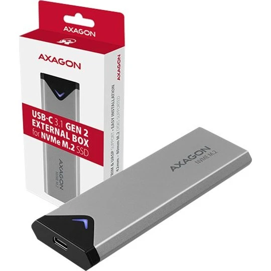AXAGON EEM2-UG2 USB 3.2 (Gen 2) M.2 NVMe Lagringspakning