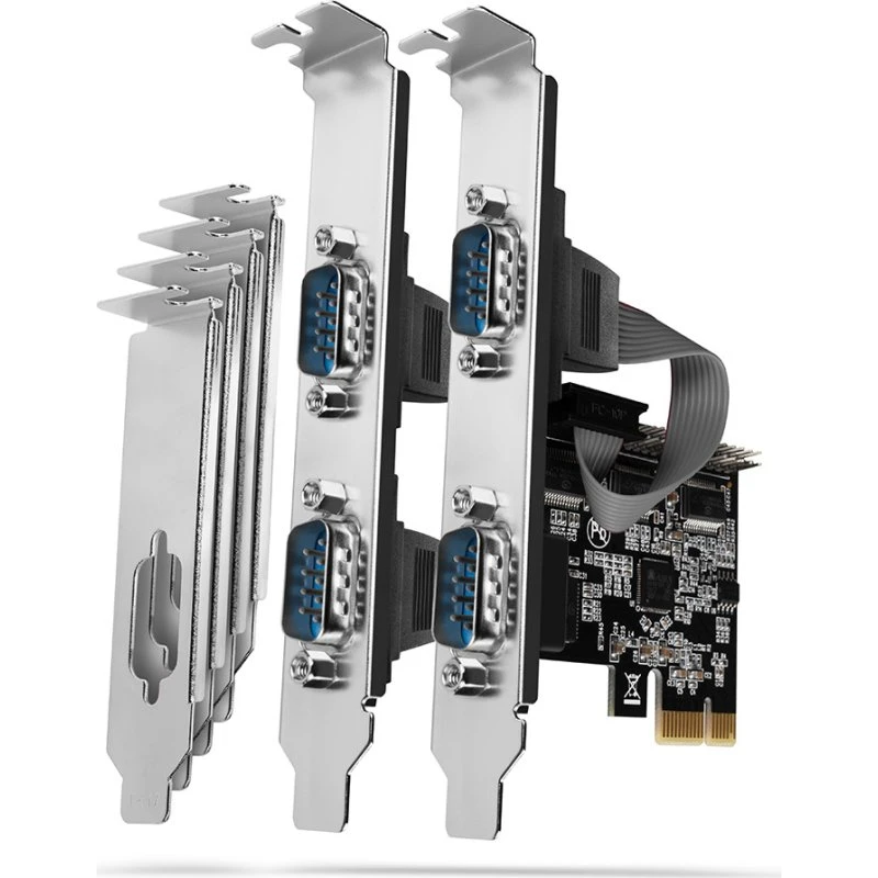Axagon PCEA-PSN 4x RS-232 PCIe-Adapter med ASIX AX99100