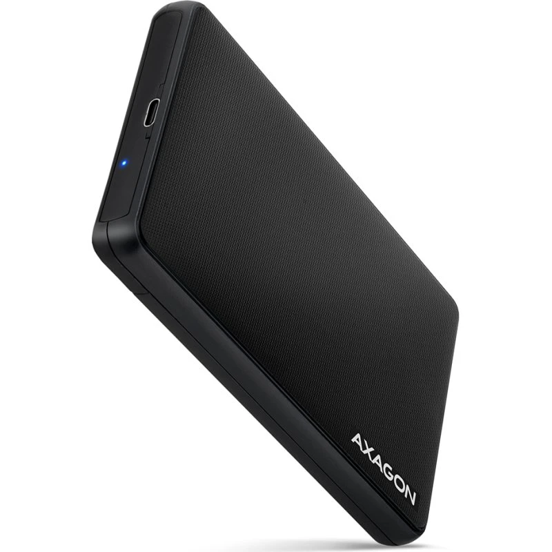 Axagon EE25-SLC USB-C 2.5" HDD/SSD-kabinet, Sort