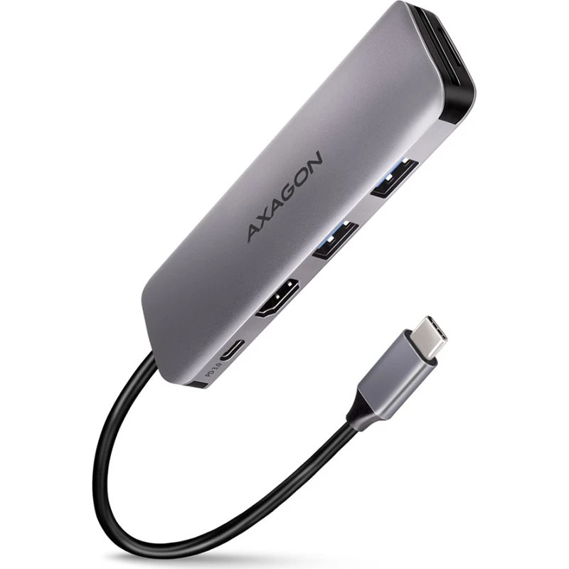 AXAGON HMC-5H USB-C Hub 5-port Sølv