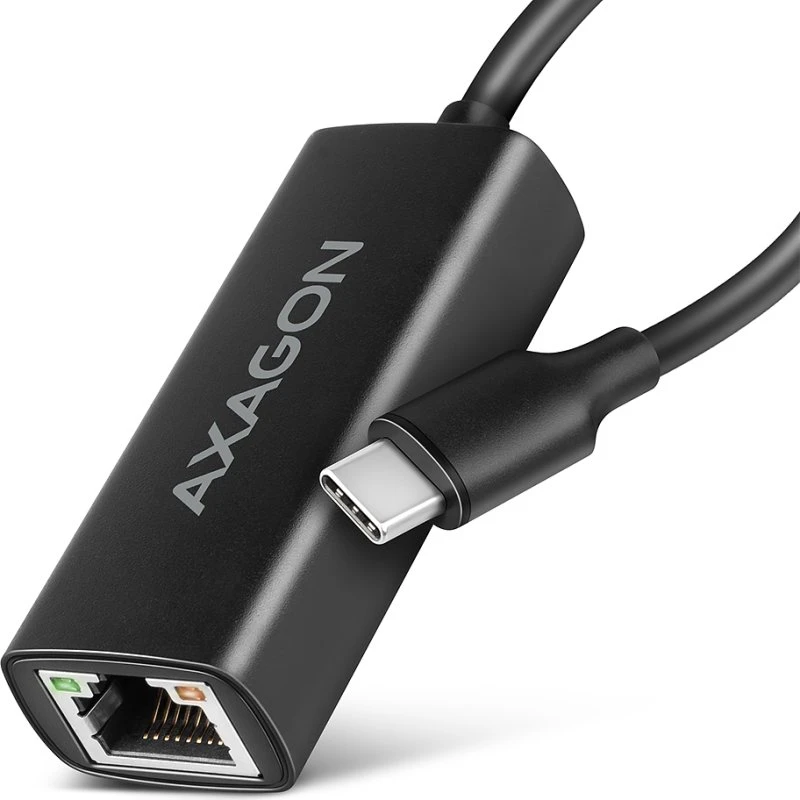 Axagon ADE-ARC USB-C Gigabit Ethernet Adapter, Sort