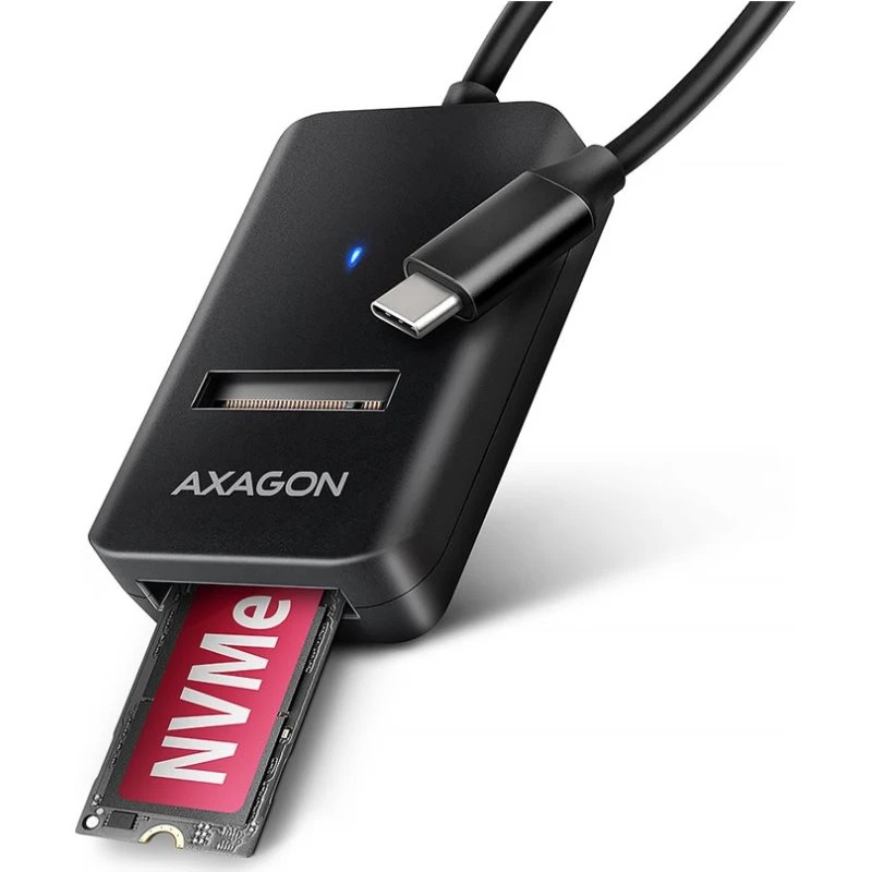 AXAGON USB-C 10 Gbps M.2 Adapter til NVMe & SATA SSD