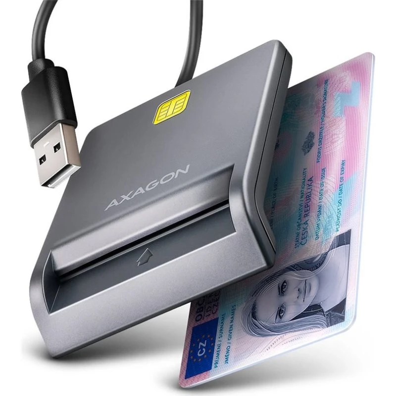 AXAGON USB-A Smartkortlæser