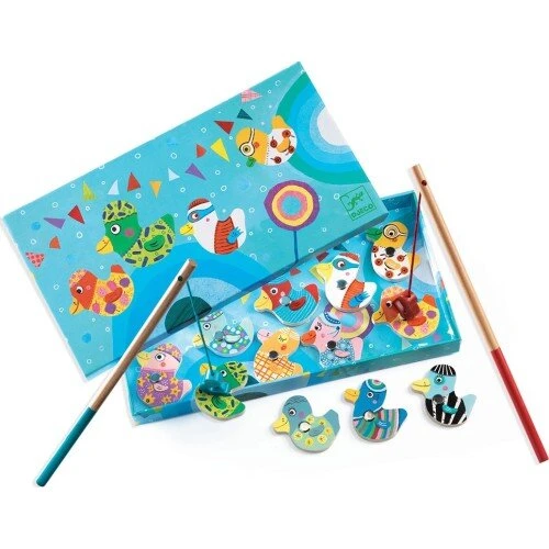 Djeco Fiskespil - Magnetiske ænder, 28x15 cm