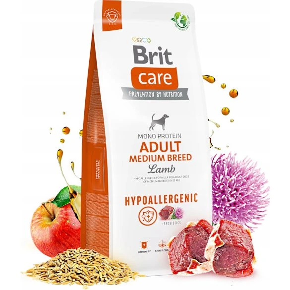 Brit Care Hypoallergenisk Adult Medium Breed Lam 12 kg