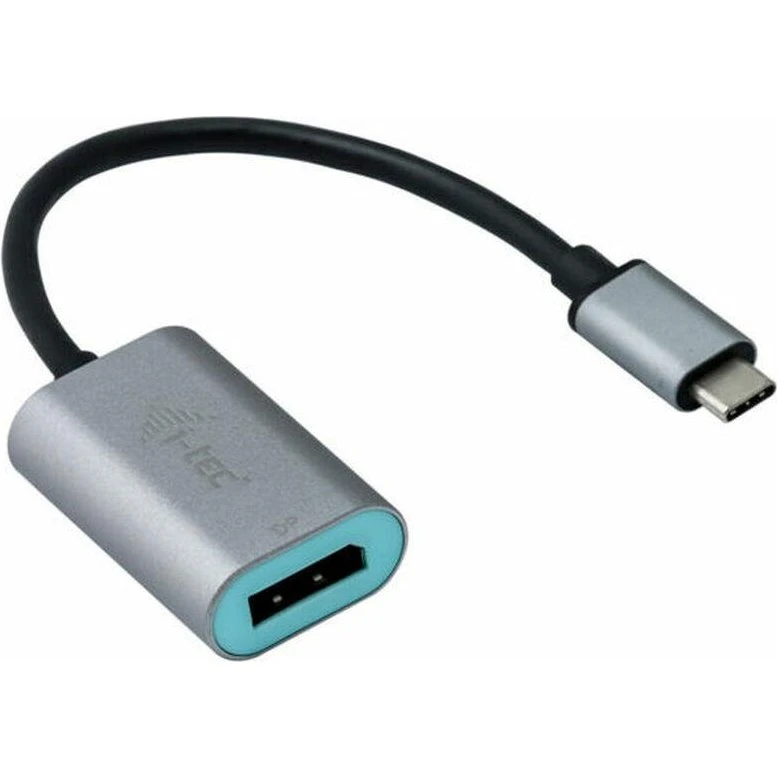 i-Tec C31METALDP60HZ USB-C til DisplayPort Adapter, 4K/60 Hz, Blåsort, 15 cm
