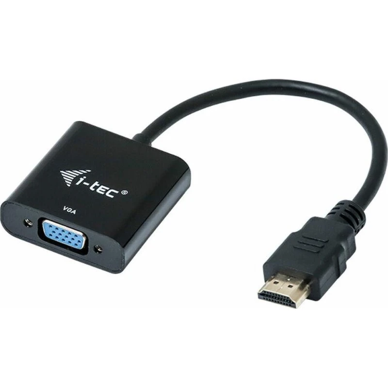 i-Tec HDMI til VGA adapter, sort, 15 cm