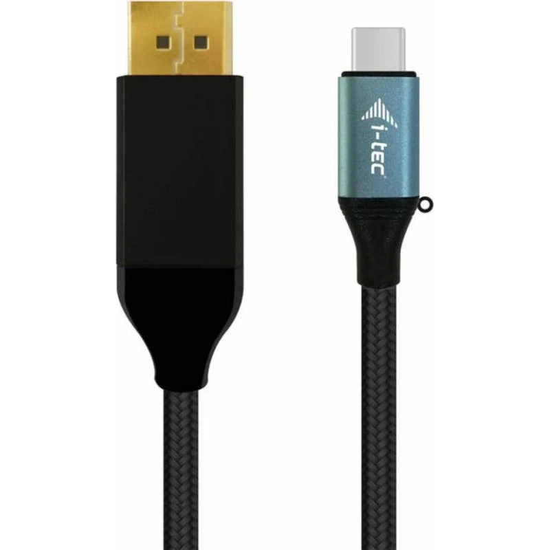 i-Tec USB-C til DisplayPort 2m 4K Ultra HD, sort